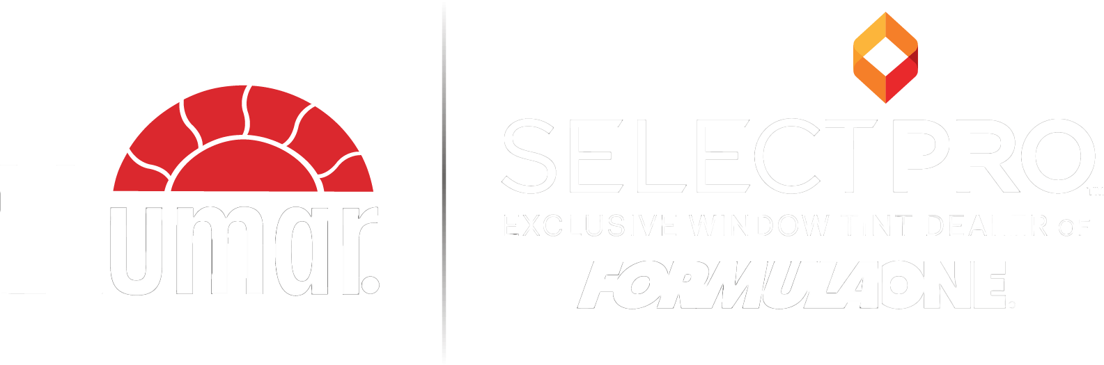 A logo for a company with a red sun and a diamond on a white background.