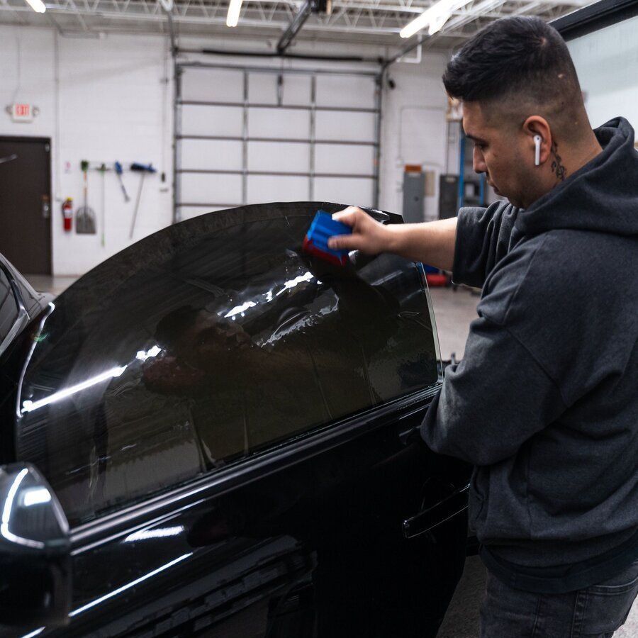 professional window tinting installation