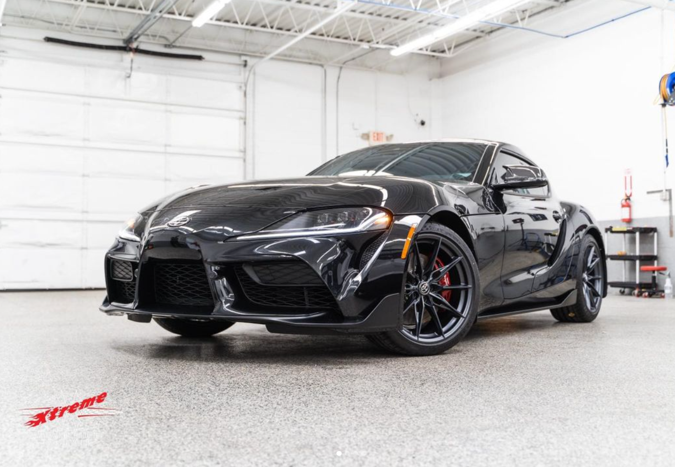 a black car with paint protection film Addison, IL