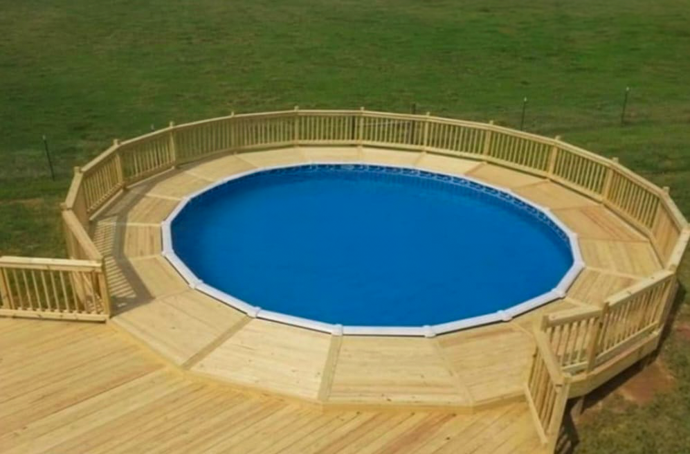 Around the pool deck built by Red Beaver Construction