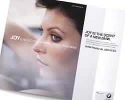 JOY IS THE SCENT OF A NEW BMW