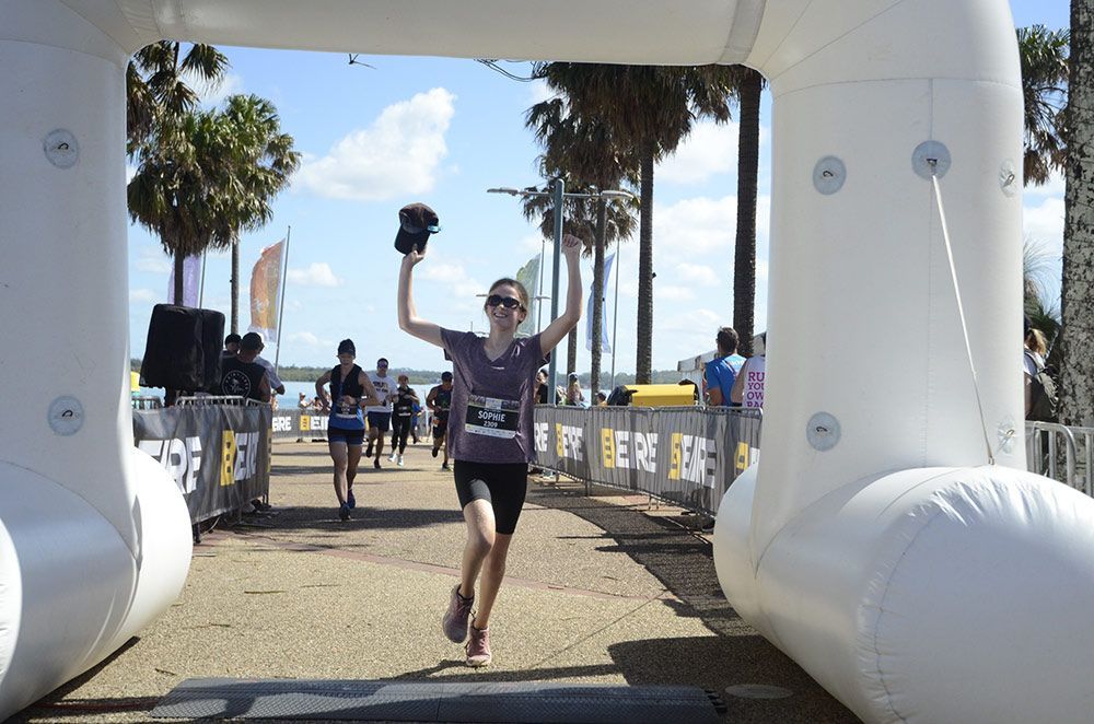 A Woman With Sophie's Name Tag Complete The Race — Run Fest in Port Macquarie, NSW