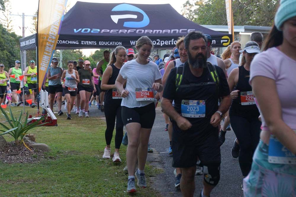 A Group Of People Are Start Running In A Race — Run Fest in Port Macquarie, NSW