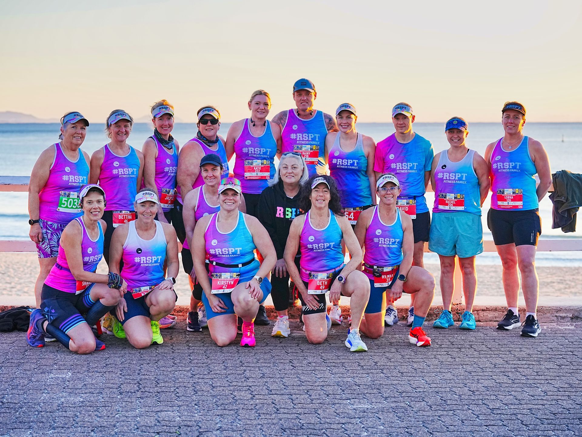 A Group Of Men Are Running A Marathon On A Street — Run Fest in Forster - Tuncurry, NSW