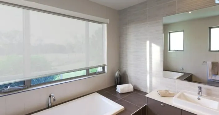 Modern Bathroom With a Bathtub — NT Blinds in Yarrawonga, NT