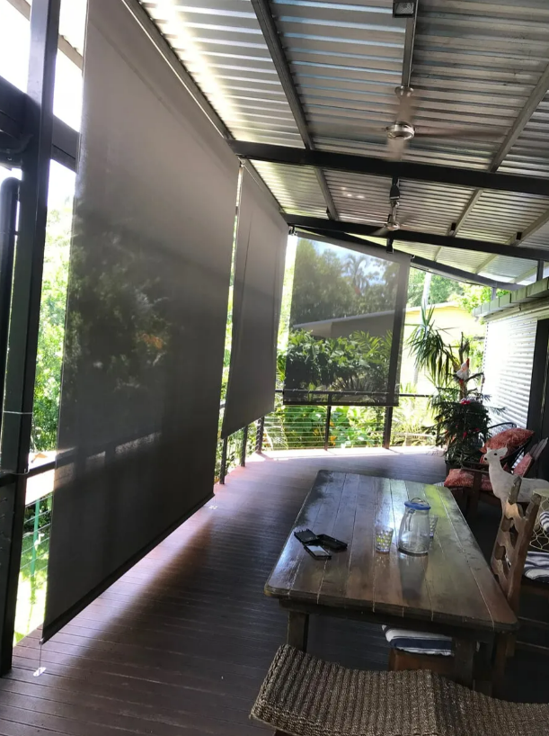 Covered Patio With Mesh Screens — NT Blinds in Yarrawonga, NT