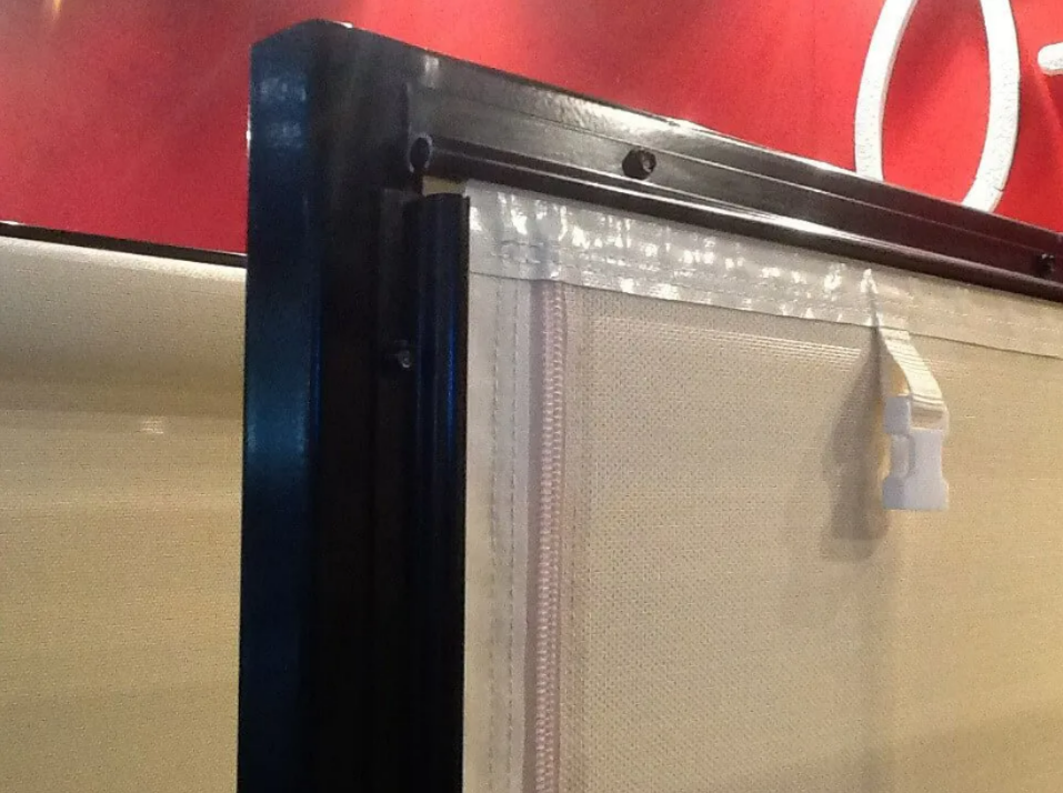 Close-up of a Black-framed Window — NT Blinds in Yarrawonga, NT