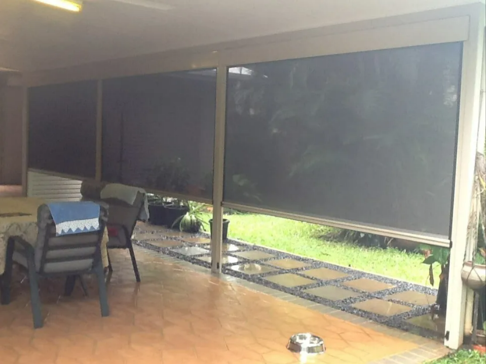 Covered Patio With Outdoor Chairs — NT Blinds in Yarrawonga, NT