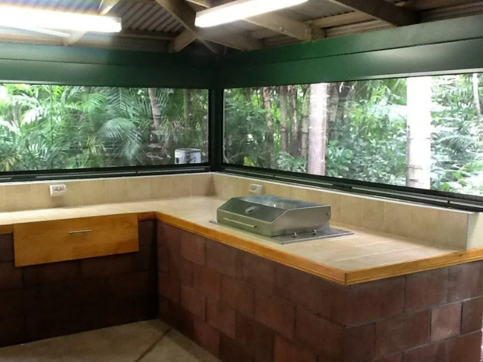 Covered Outdoor Kitchen Counter — NT Blinds in Yarrawonga, NT
