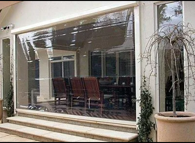 Patio With Clear Plastic Enclosure — NT Blinds in Yarrawonga, NT