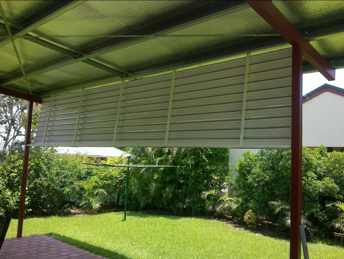 Covered Patio With Green Lawn — NT Blinds in Yarrawonga, NT