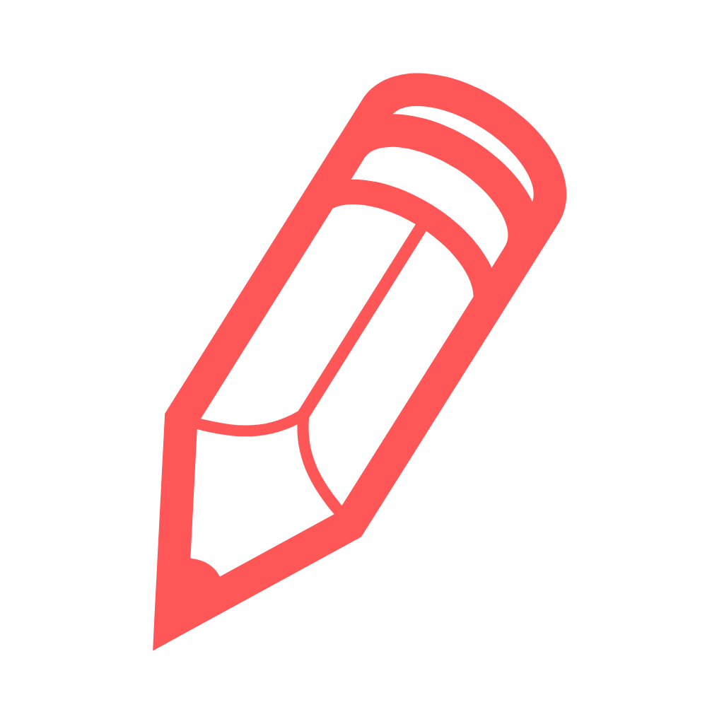 A red pencil with a white eraser on a white background.