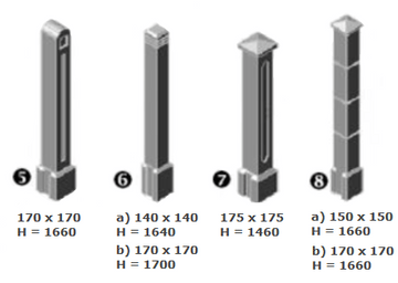 bīdāmie vārti, konsolveida vārti, ruļļu vārti, paceļamie vārti, divviru vārti, atbīdāmie vārti, automātiskie vārti, iebraucamie vārti, veramie vārti, teritoriju noslēdzošie vārti,