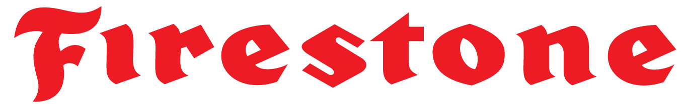 Firestone logo in red.