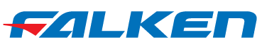 Falken Tires logo in blue with a red and orange accent.