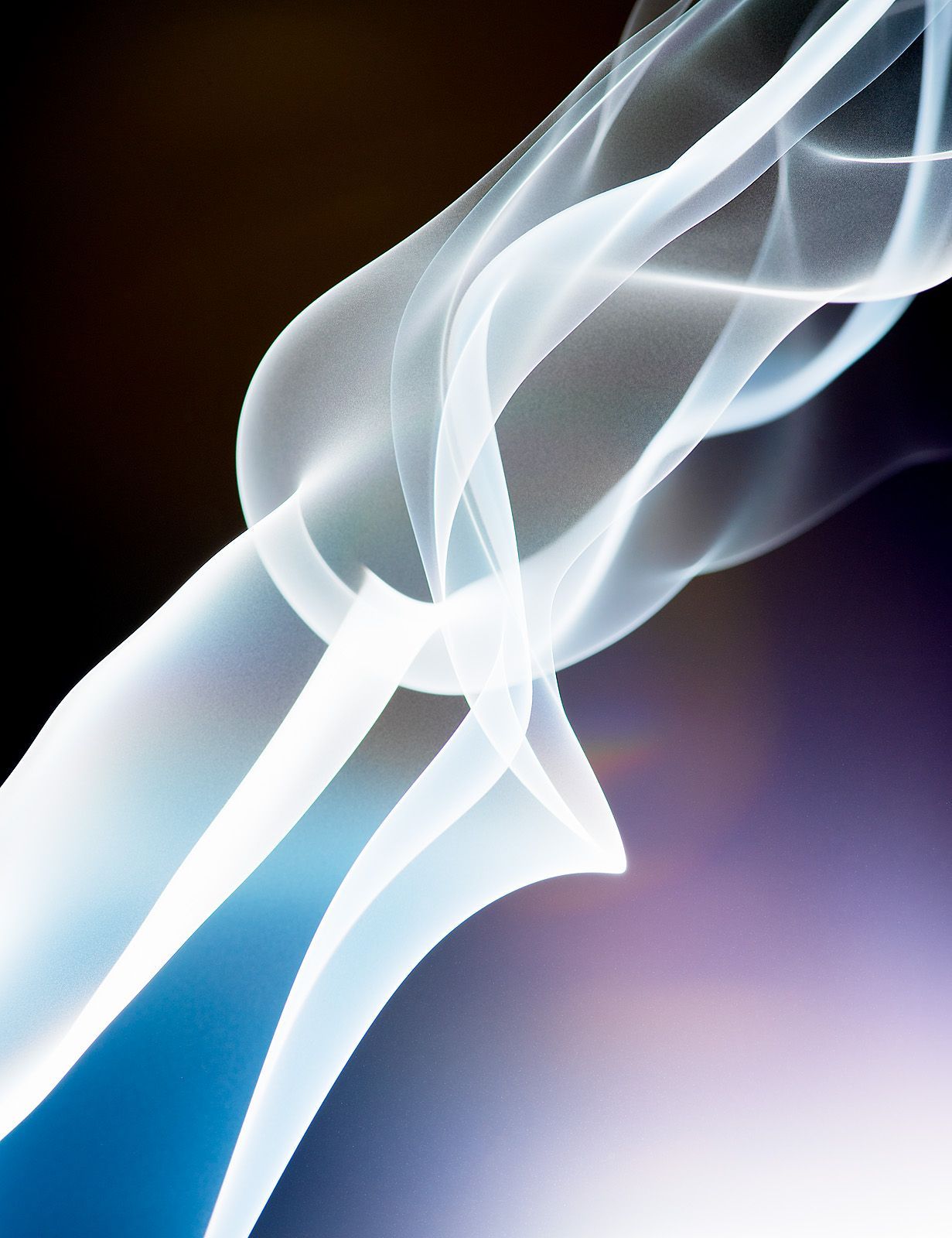 Single frame of incense smoke in a commission dedicated to a former art instructor.