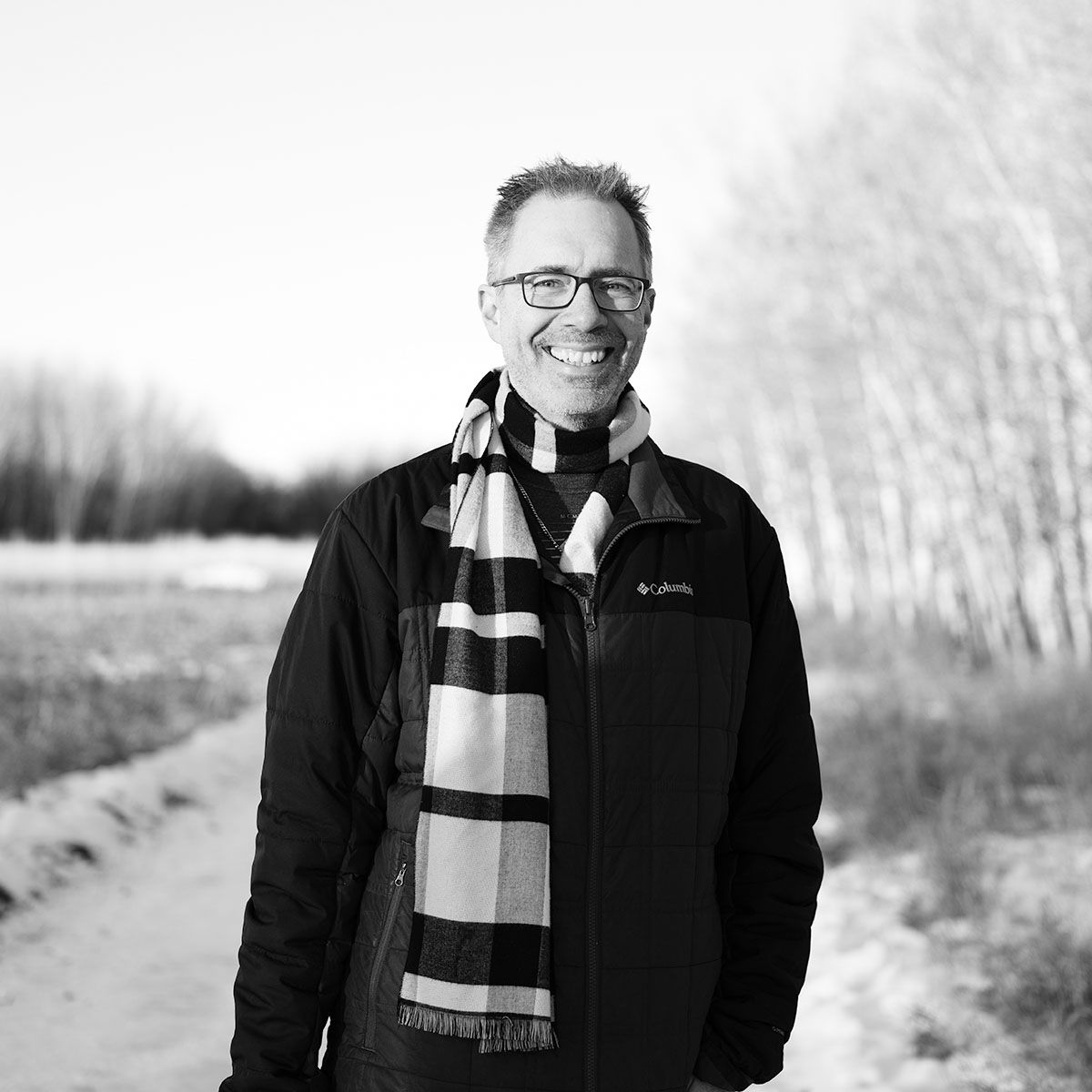 Portrait of Doug Friesen as shot by Tyler Friesen