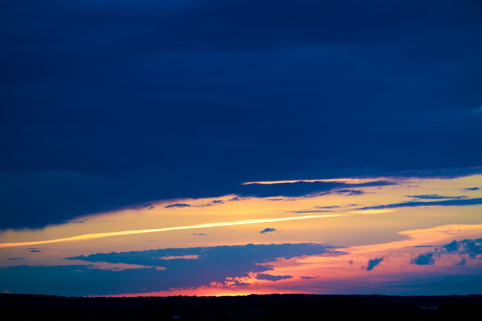 A beautiful sunset near Morden, Manitoba, Canada.