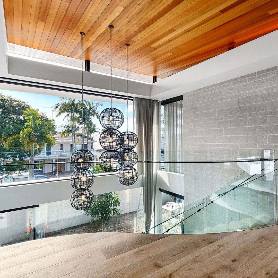 Interior With Wood Ceiling — Frameless Shower Installations In Noosa, QLD