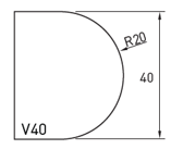 A Black and White Drawing of A Circle and A Square with Measurements — Sheridan Stone Aust in Toormina, NSW