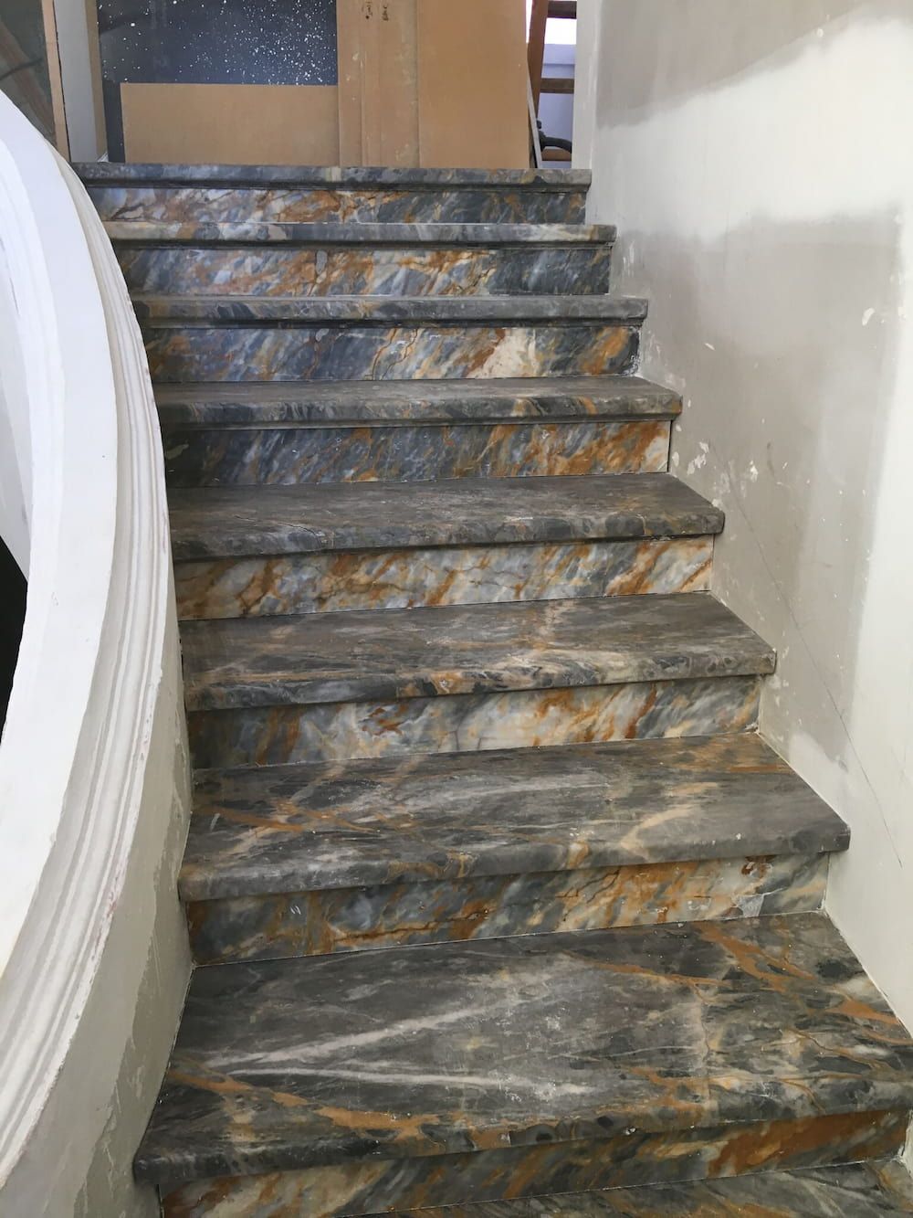 A Set of Marble Stairs Leading up To a Second Floor — Sheridan Stone Aust in Port Macquarie, NSW