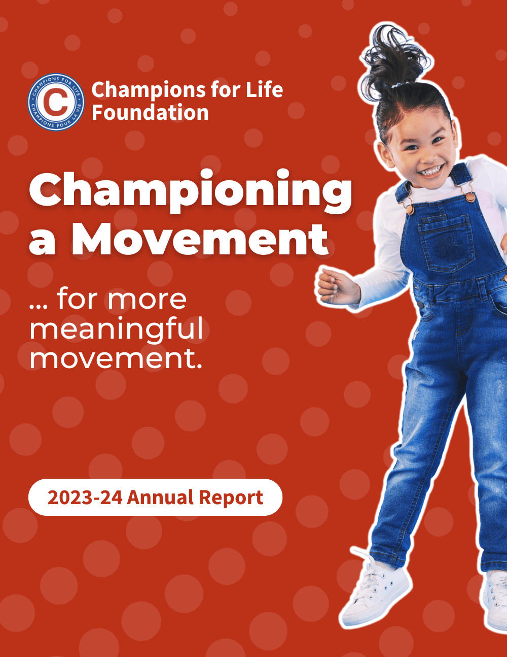 An annual report for the champions for life foundation