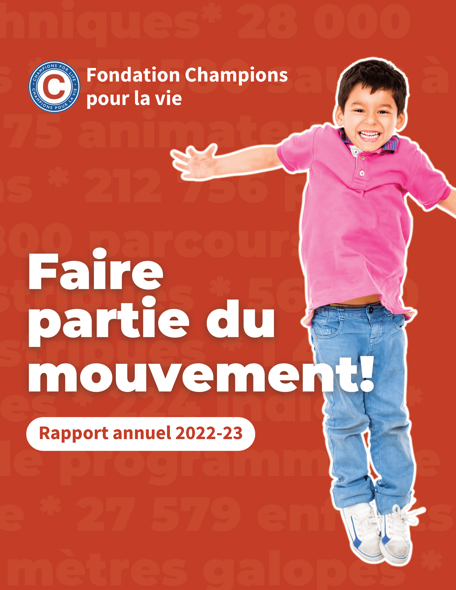 Lire le rapport d'impact de la Fondation des champions de la vie 2022-23
