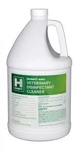 Husky 890 - Veterinary Disinfectant Cleaner - 1 gal. A concentrated, quaternary ammonium, disinfectant cleaner developed specially for animal care facilities. Kills canine parvovirus, distemper, bordetella, and staph.