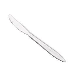 Med. Wt. Plastic Knives - White, 1000/cs