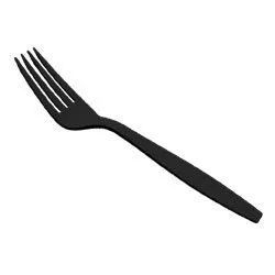 Heavy Duty Plastic Forks - 1000/cs, Available in Black and Almond