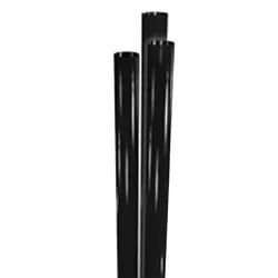 Jumbo Unwrapped Straws - Black, 2500/cs