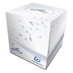Livi Facial Tissue Cube - White - 90 sheets per box/36 boxes/cases