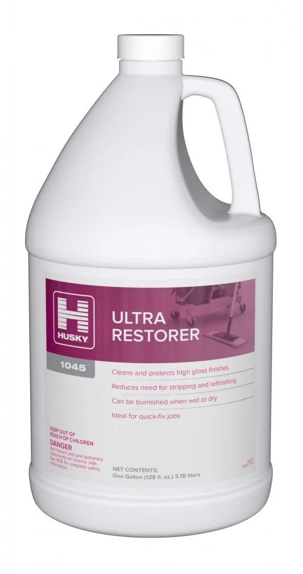 Husky 1045 - Ultra Restorer - 1 qt and 1 gal. Highly concentrated floor finish restorer.