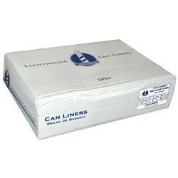 Lighthouse Low-Density Liner Roll - 24x32, .5 mil, 12-16 gal, White, 500/cs