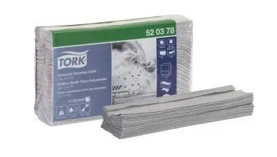 Tork Industrial Cleaning Cloth - 140 per pack - Gray