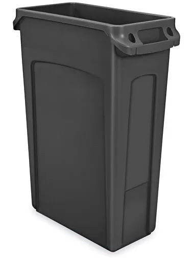 23 gal. Slim Jim Trash Can - Black