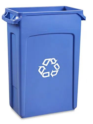 23 Gal. Slim Can Recycle Can - Blue