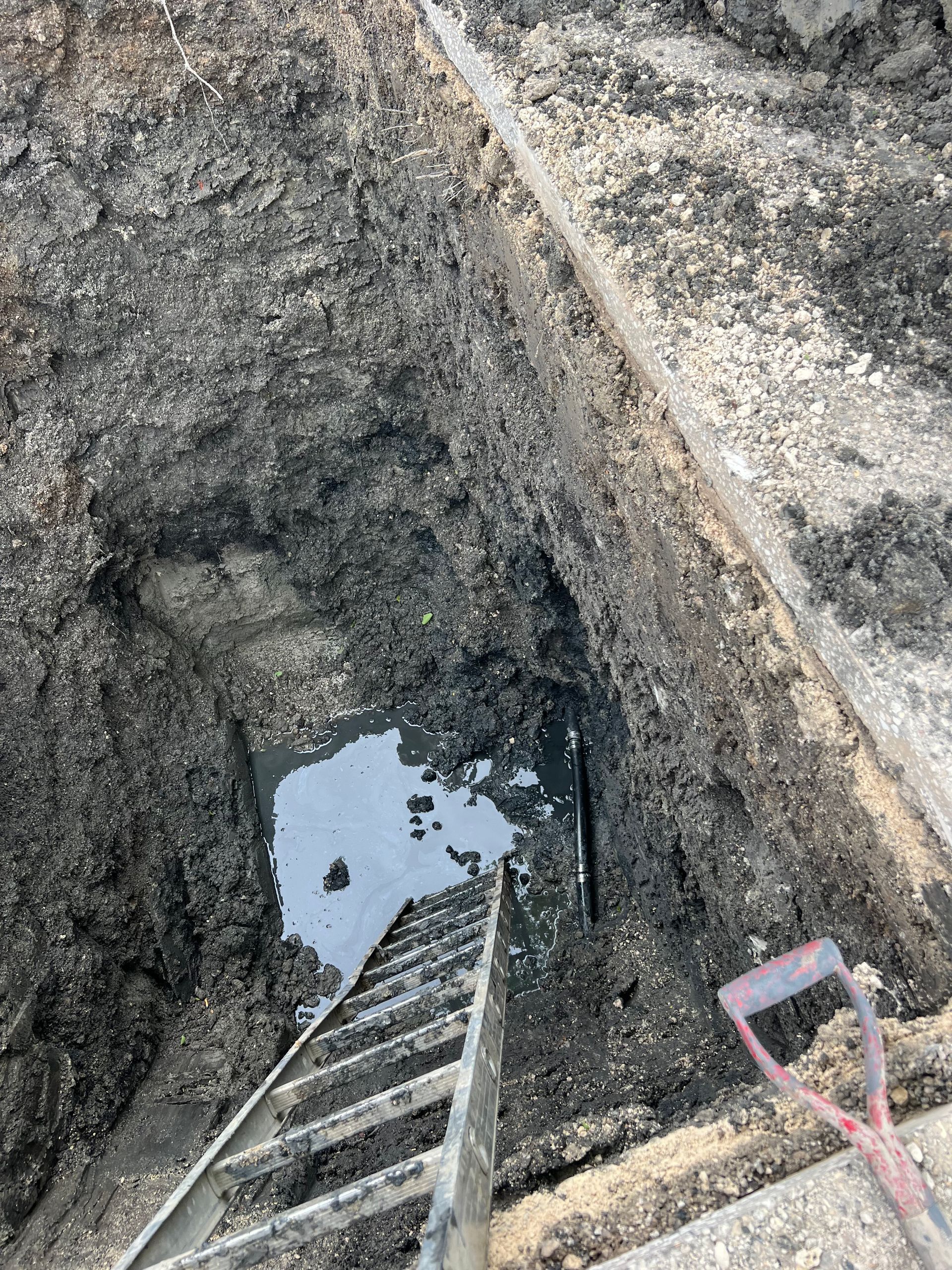 sewer line repair in a driveway winnipeg manitoba
