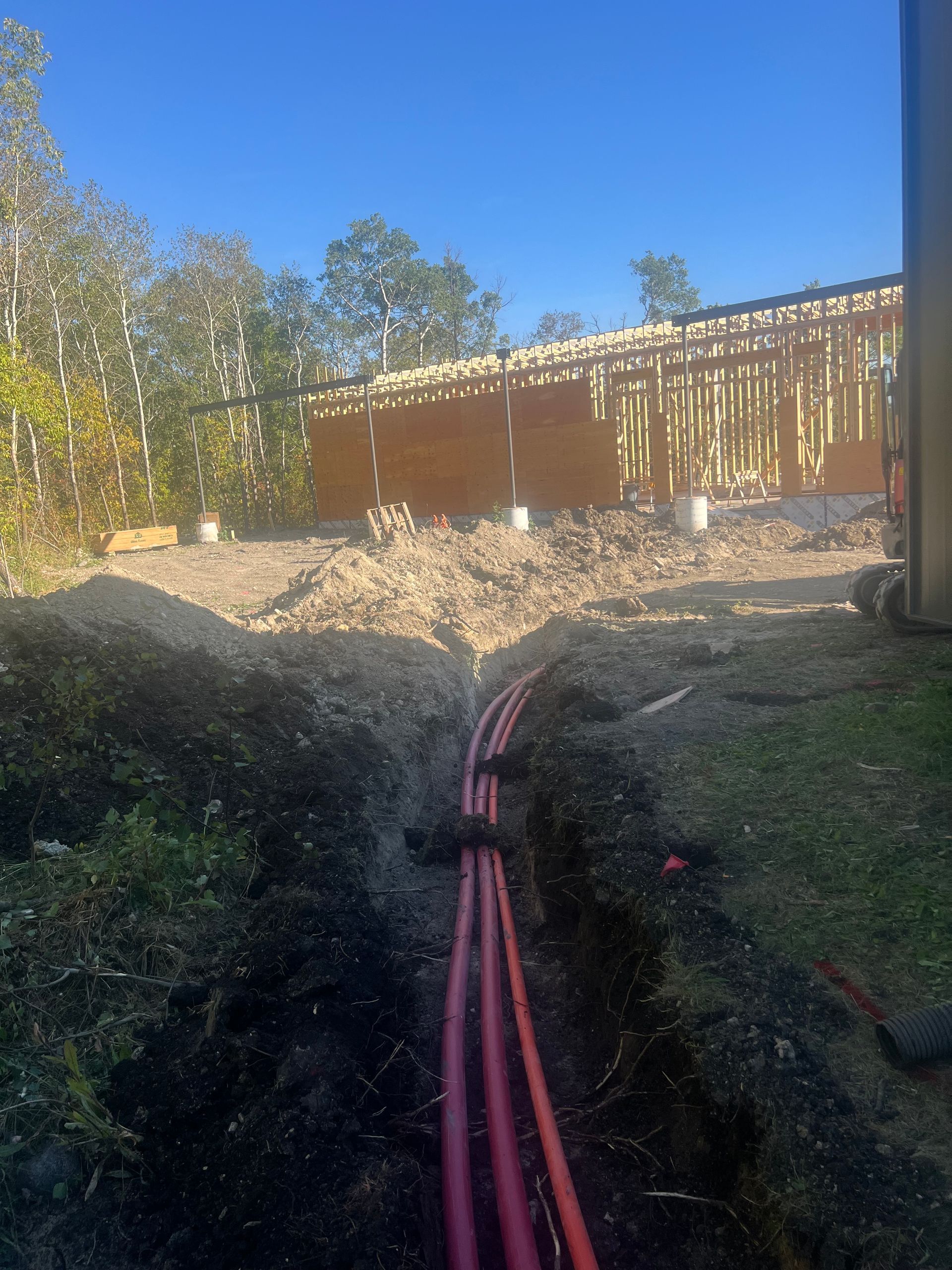 utility line installation springfield manitoba