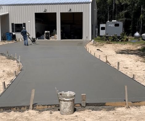 concrete driveway