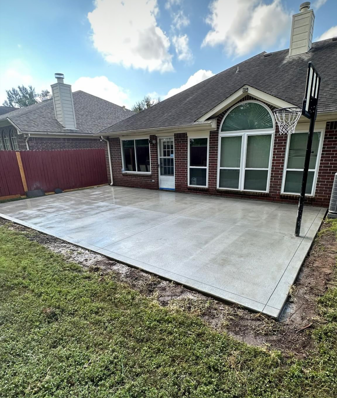 concrete patio installation
