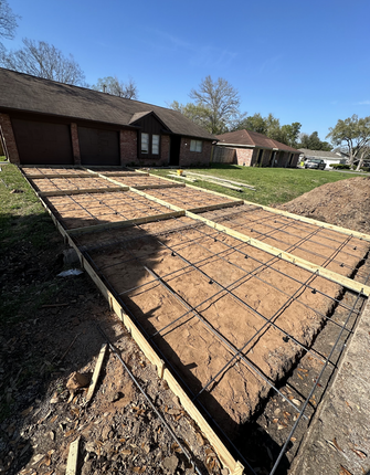 concrete driveway