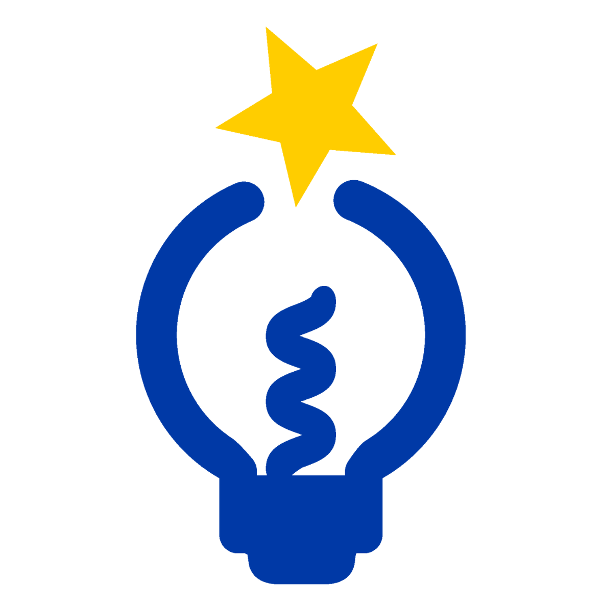 ScienceWorks Lightbulb logo with star on top