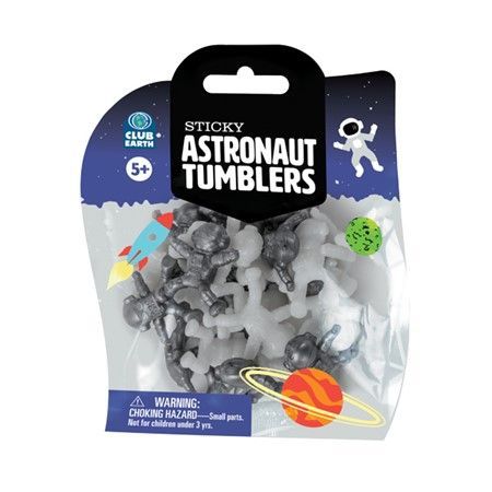 Sticky astronaut tumblers