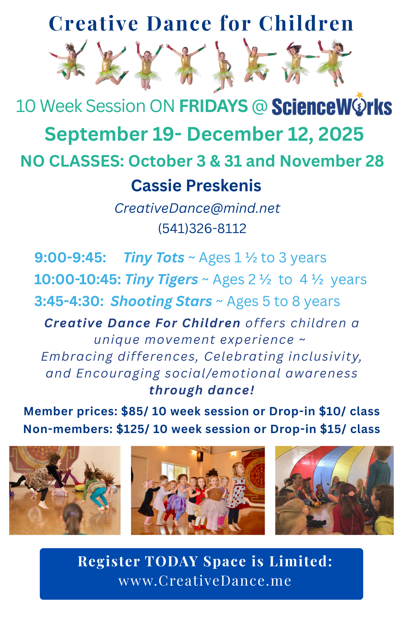 Creative Dance for Children — 10-Week Fall Session