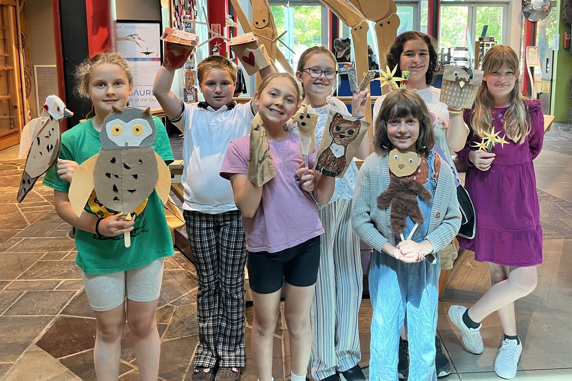 A photo of campers from the ScienceWorks Awesome Oregon summer camp