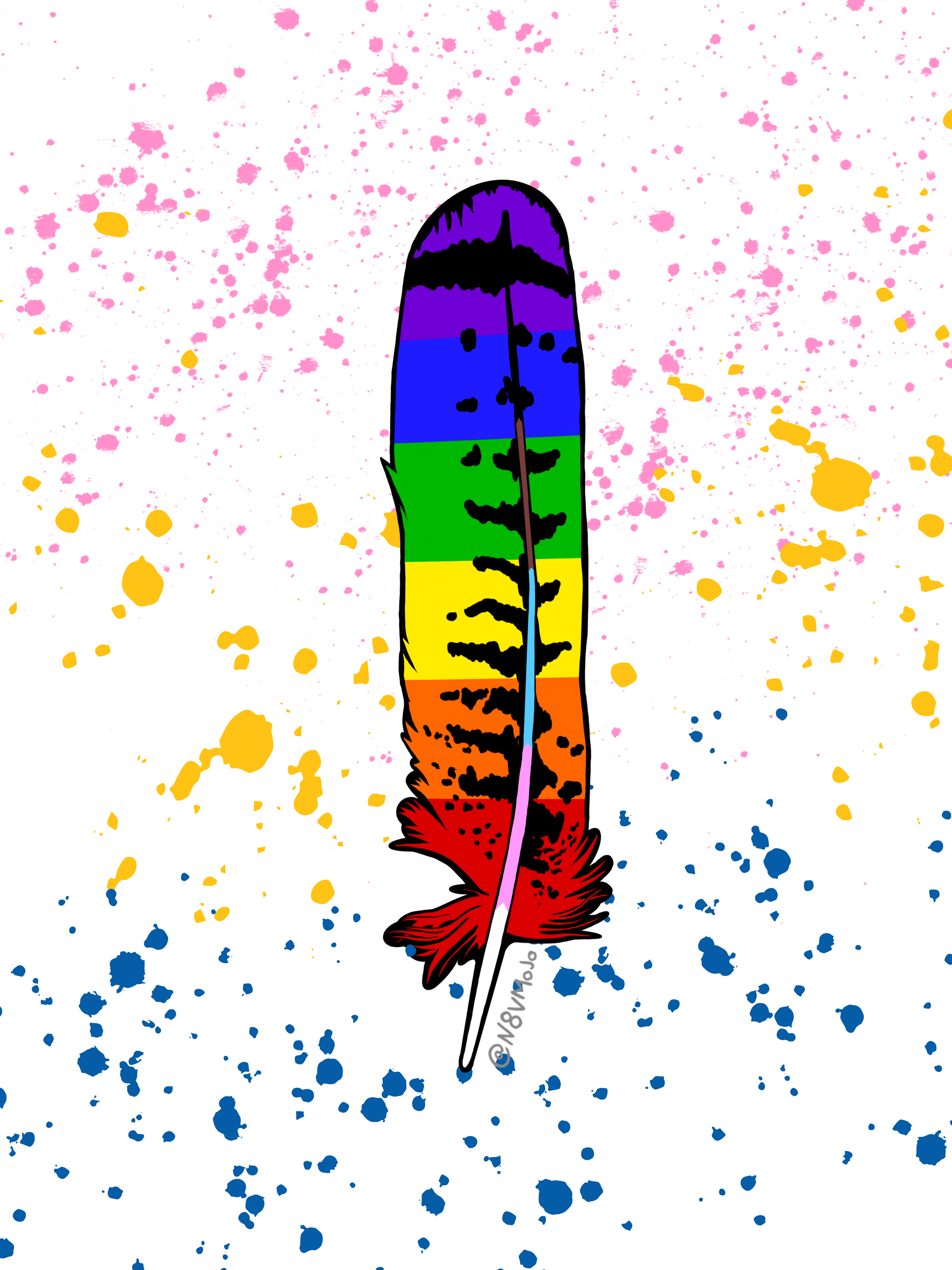 Flicker Feather illustration by Morgan Gaines