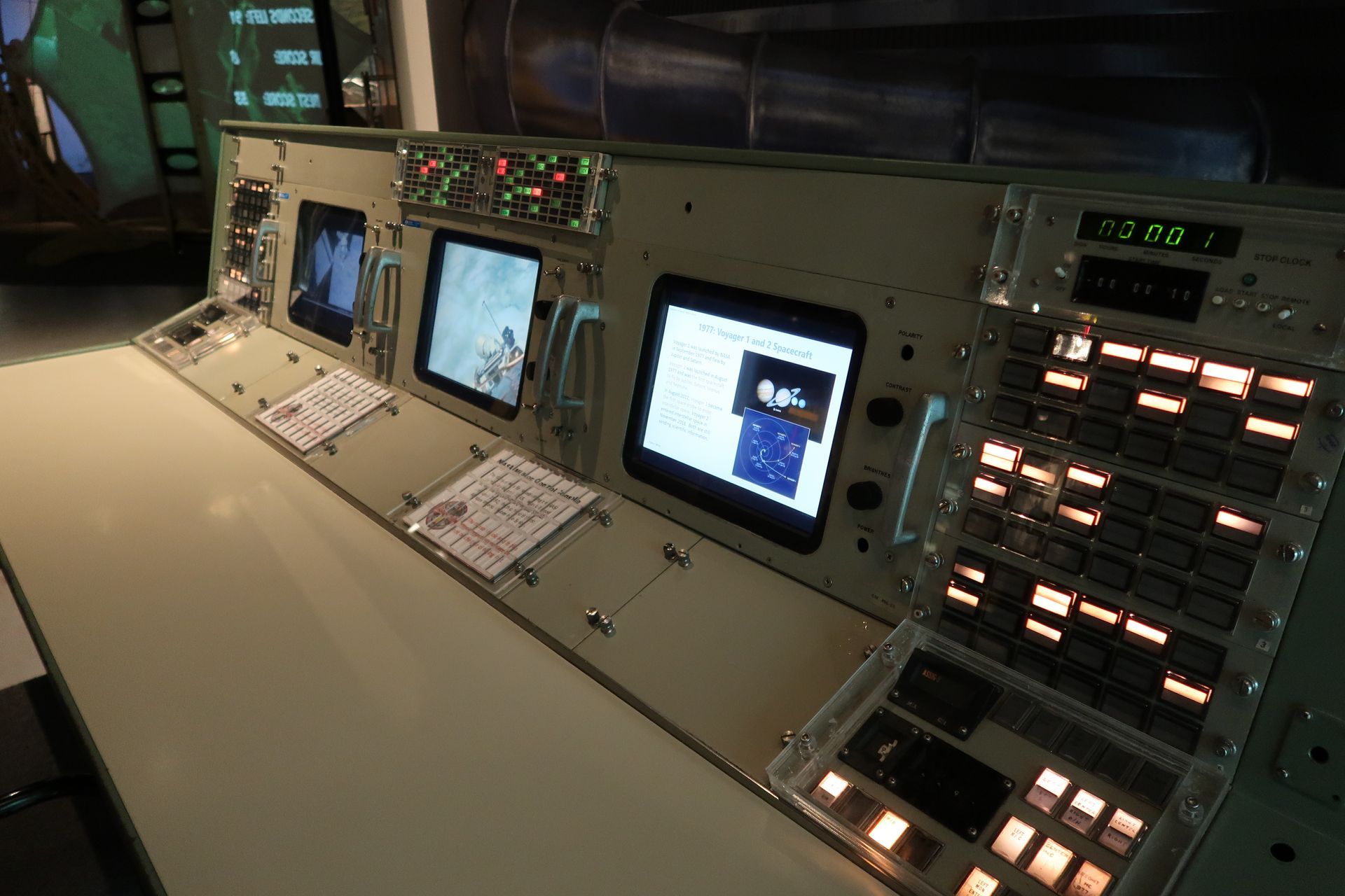 Vintage NASA Control Console located at ScienceWorks Museum in Ashland, Oreogn.