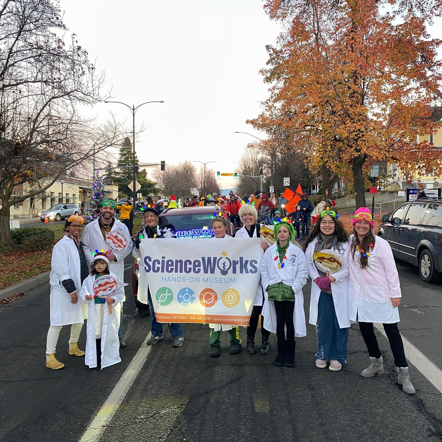 ScienceWorks Staff at the Festival of Lights Parade 2024