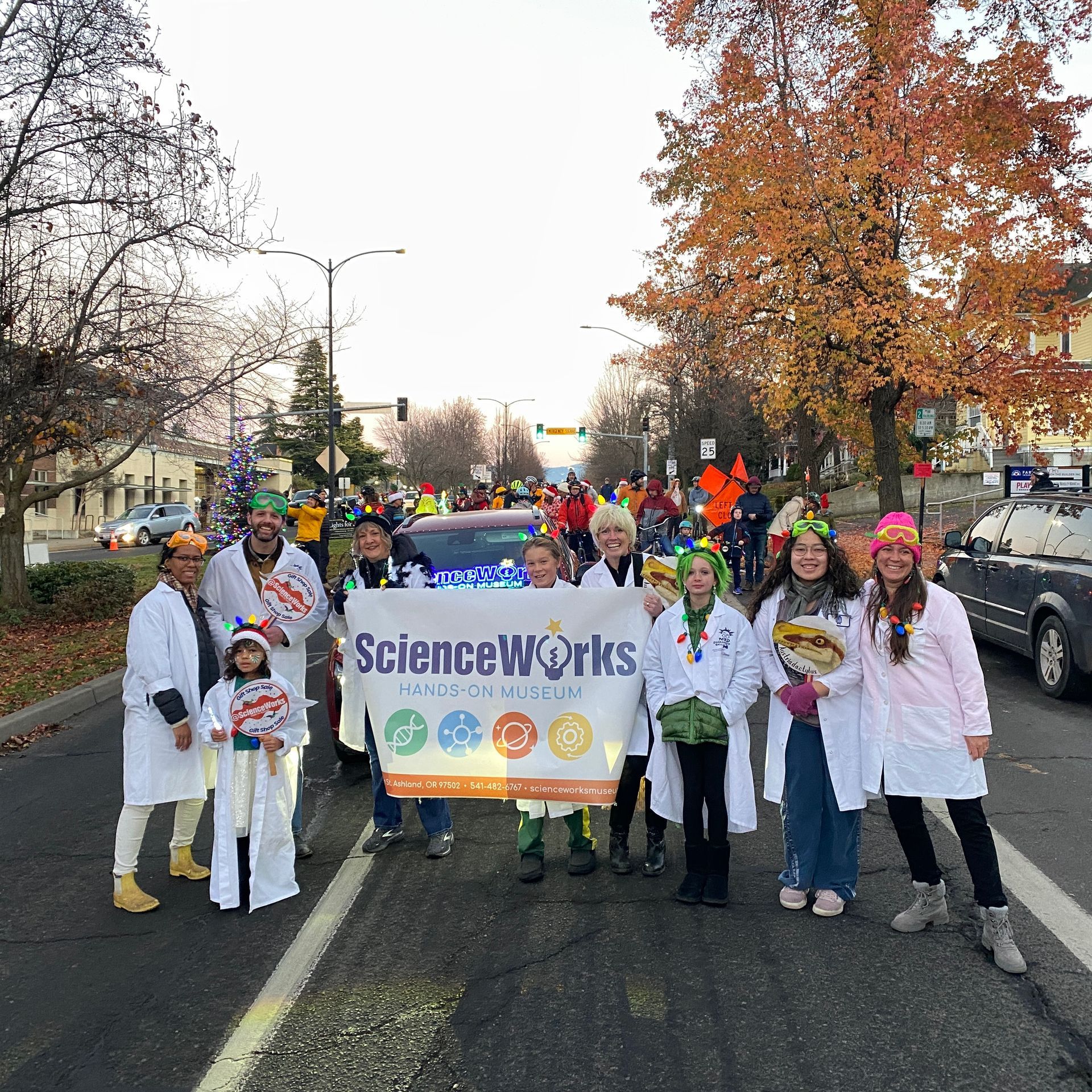 ScienceWorks Staff at the Festival of Lights Parade 2024